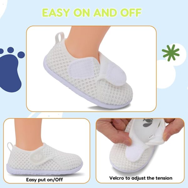 JIASUQI Baby Shoes Boys Girls Breathable First Walking Shoes Infant Soft Sneakers Crib Shoes Lightweight Slip On Shoes - Image 3
