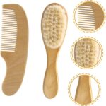 Toyvian 5 Sets Wool Brush Set Bath Kits Wood bristles Baby Brush Newborn Hair Brush Baby Hair Comb Toddler Hair Comb Baby kit Newborn Baby Hair Brush Baby Hair Care Brush Newborn Hair Comb - Image 3