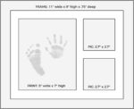 Ultimate Baby Ink Handprint Footprint Kit & Frame - with Premium Picture Photo Frame, Safe Ink Pad Stamp, Paper & Bonus Stencil. The Perfect Personalized Baby Shower, Newborn Gift Idea & Memento! - Image 3