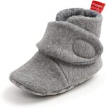 Matt Keely Baby Boys Girls Anti-Slip Soft Sole Slipper Booties Infant Crib Shoes Crawler Warm Winter Boots with Fleece Lining