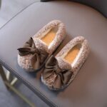 Baby Shoes Boys Girls First Walking Shoes Toddler Infant Kids Baby Girls Warm Knot Slip On Flat Loafers Shoes - Image 4