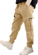 WWricotta Boys Kids Summer Casual Fashion Cargo Pants Solid Color Loose Sweatpants Trousers for Sports Activewear Footie Pajamas Baby Boy