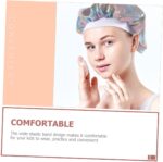 FRCOLOR 6 Pcs Baby Shower Cap Hair Care Caps Night Bonnet Breathable Satin Silk Sleeping Cap Shower Caps Sleep Caps Pink Polyester Child Round Cap - Image 8