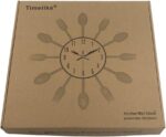 Timelike 3D Removable Modern Creative Cutlery Kitchen Spoon Fork Wall Clock Mirror Wall Decal Wall Sticker Room Home Decoration - Image 6