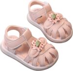 High Heels for Girls Toddler Baby Girl Shoes Breathable Shoe Dew Toe Shoe Bag Head Sandals Girl Sandals Baby Soft Shoe Sandals for 0 to 2 Years Kids Barefoot Shoes
