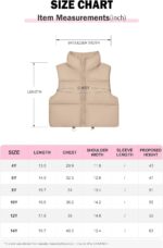 SOLOCOTE Girls Puffy Vest Coat Water-Resistant Warm Winter Sleeveless Kids Jacket for 6-14 Years - Image 7