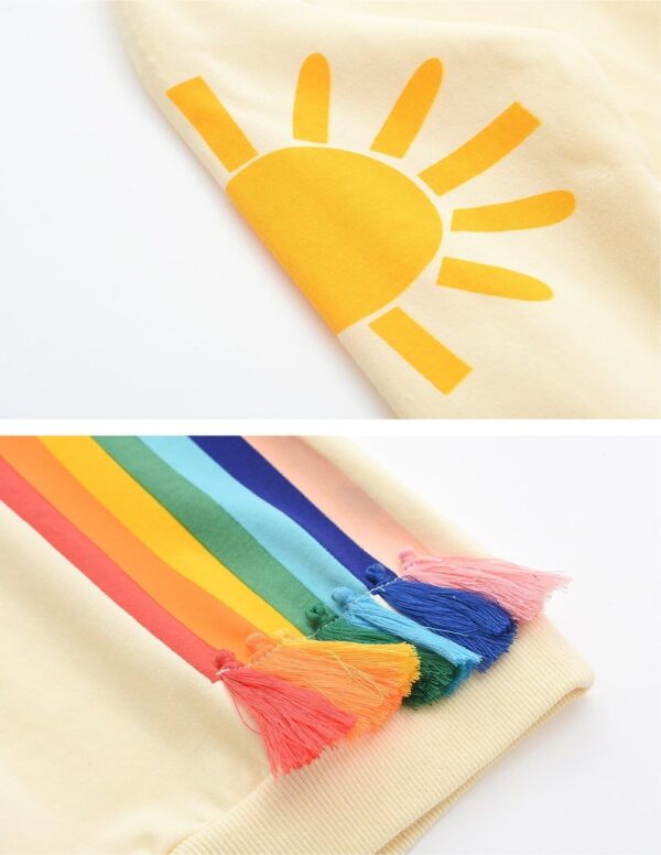 HahaNice Kids Clothes Girls Long Sleeve Tops Rainbow Jumper 18 Months-6 Years - Image 5