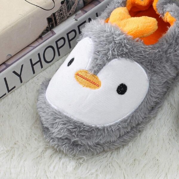 MASOCIO Kids Girls Boys Cute Cartoon Animals Slippers Winter Warm Plush Anti-Slip Children Home Shoes - Image 5