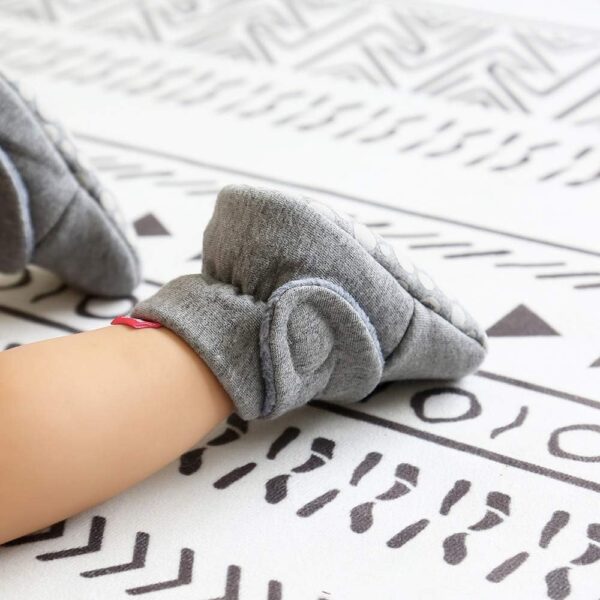 Matt Keely Baby Boys Girls Anti-Slip Soft Sole Slipper Booties Infant Crib Shoes Crawler Warm Winter Boots with Fleece Lining - Image 7