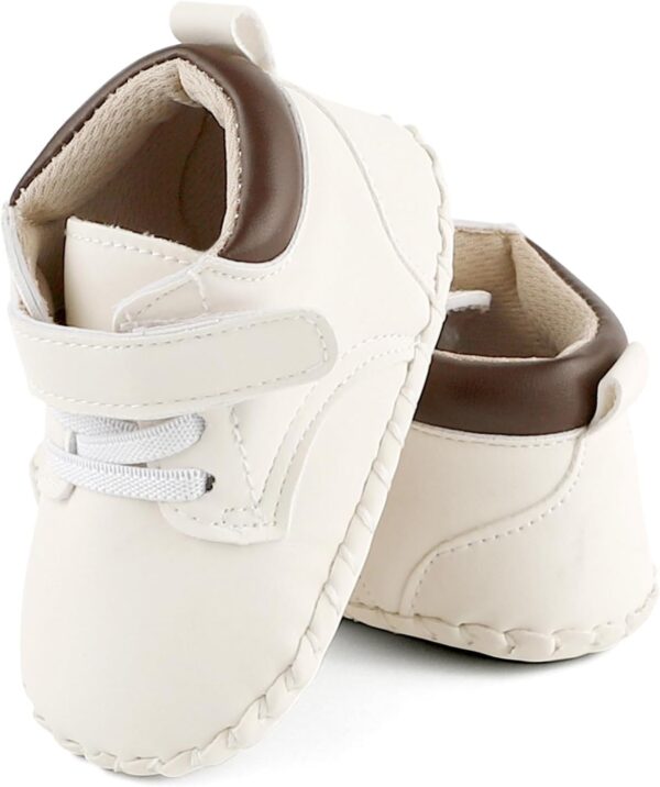 MK MATT KEELY Baby Boys First Walking Shoes Anti-Slip Soft PU Leather Sneaker Boots for Infant Toddler - Image 5