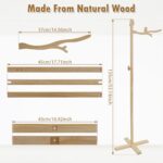 Baby Mobile Arm, Upgraded Wooden Crib Mobile Holder Without Mosquito Net, DIY DIY Cot Mobiles for Babies Mobile Stand Easy Installation for Hanging Bed Bell(Without Mosquito net) - Image 7