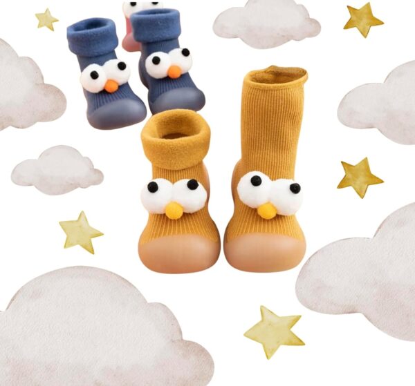 Toddler Warm Sock Shoes Boys Girls Cute Baby Walking Shoes Kids Soft Sole Non Slip Booties Autumn Winter Spring - Image 6