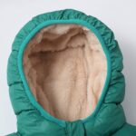 Baby Girls Boys Solid Winter Fleece Jacket Hooded Outerwear Toddler Kids Warm Padded Coat Clothing - Image 7