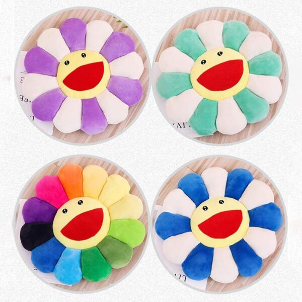 Uposao Sunflower Plush Pillow Flower Shaped Seating Cushion Sunflower Pillow Sofa Chairs Floor Pillow for Kids Reading Nook Watching TV Bed Room Decoration - Image 8