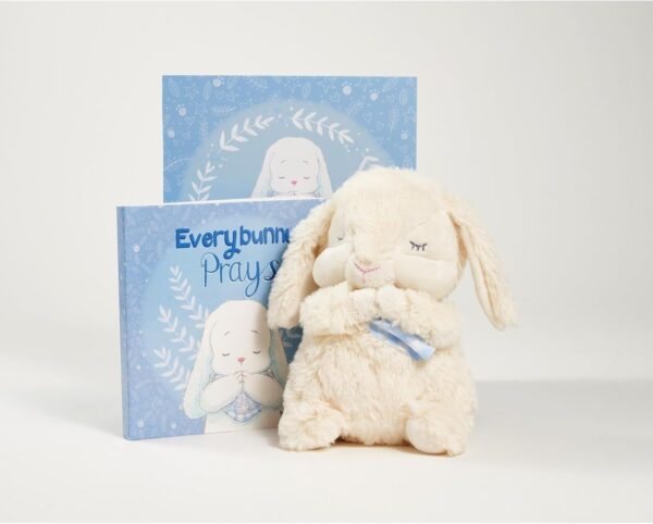 Tickle & Main Everybunny Prays The Praying Musical Bunny, 7 Inches, Ideal Baptism & Easter Gifts for Boys, Babies & Toddlers, Blue - Image 7