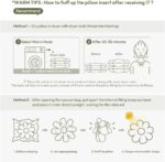 Sioloc Flower Shaped Throw Pillow, Fun Daisy Pillow, 15.7" SkyBlue Flower Pillow Cute Decorative Seat Cushion Aesthetic Flower Plush Pillows for Bed Floor Couch Chair - Image 4