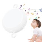 Crib Mobile Motor - 3 Modes Kid Music Box Spinner - 24 Piano Lullabies Crib Music Mobile Crib Attachment, Volume Control Mobile Rotary Music Box Spinner for Kids - Image 9