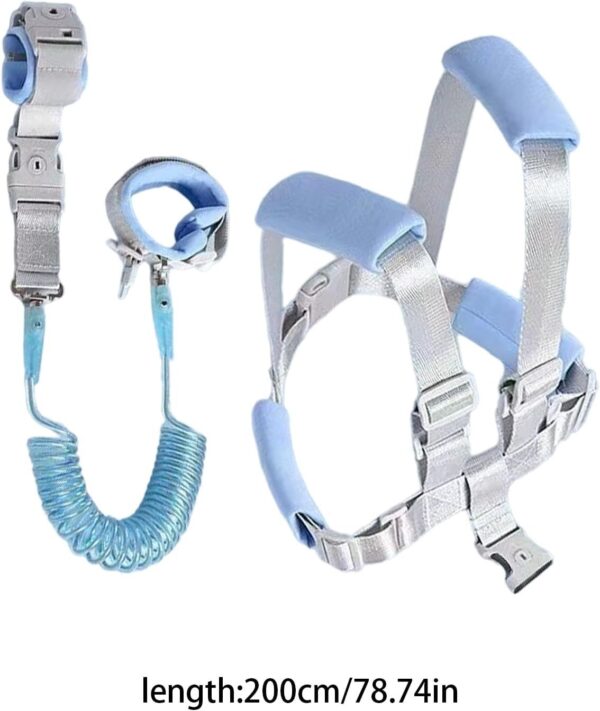 Toddler Safety Harnesses & Leashes - Glow-in-The-Dark Safety Harnesses Wrist Link - Baby Anti Lost Harness Belt Strap, Kids Walking Wristband Assistant, Baby Walking Holder - Image 5