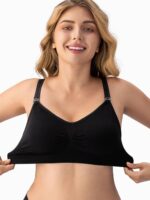 HBselect 3 Pack Women’s Nursing Bra Wireless Seamless Maternity Bra Breastfeeding Bras Bralette with Removable Bra Pads Extenders - Image 3