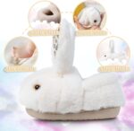 Hitopteu Kids Slippers Boys Girls Cute Bunny Slippers Winter Plush Warm House Shoes Soft Anti-Slip Novelty Rabbit Slippers for Toddler - Image 3