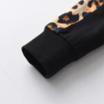 Planooar Baby Girl Clothes Outfit Leopard Print Long Sleeve Hooded Tops + Pants - Image 4