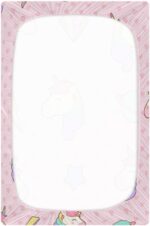 Kcldeci Baby Crib Sheets for Boys Girls Cute Pastel Unicorn Toddler Bed Sheets Playard Mattress N Play Sheets M - Image 3