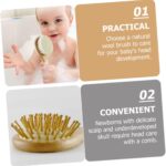 Kisangel Baby Hair Brush Set Newborn Hair Care Comb Wool Brush for Toddler Wooden Baby Hair Brush Box - Image 3