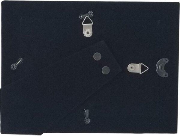 Great Aunt & Great Uncle I Love You To The Moon And Back - Anodized Aluminum Metal Hanging/Tabletop Personalized Group Family Photo Fits 4x6 Landscape Picture Custom Black Frame - Image 3