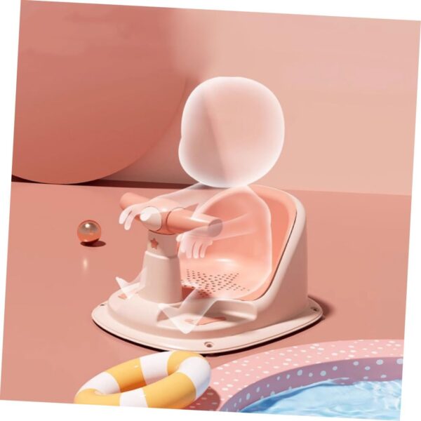 WATIIFUFU Infant Bathtub Seat 6-12 Months Baby Bathing Chair Non-Slip Design Versatile Bath Seat for Boys and Girls - Image 9
