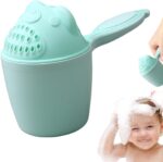 Kongou Shampoo Rinse Cup, Bath Jug For Baby Washing, Cute Cartoon Shampoo Cup, Lovely Washing Baby Hair Rinse Cup Rinser Shower Sprinkler Spoon Bathroom Accessories