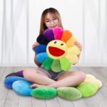 Uposao Sunflower Plush Pillow Flower Shaped Seating Cushion Sunflower Pillow Sofa Chairs Floor Pillow for Kids Reading Nook Watching TV Bed Room Decoration - Image 4