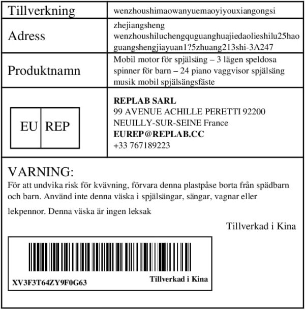 Crib Mobile Motor - 3 Modes Kid Music Box Spinner - 24 Piano Lullabies Crib Music Mobile Crib Attachment, Volume Control Mobile Rotary Music Box Spinner for Kids - Image 10