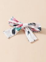 Edhomenn Baby Girls 3 Piece Fall Outfit Long Sleeve Romper and Floral Long Pants with Bow Headband - Image 4