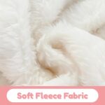 JiAmy Baby Snowsuit Hooded Romper Winter Outfits Boys Girls Cartoon Bear Fleece Jumpsuit 0-18 Months - Image 3