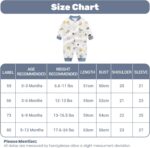 Baby Rompers Boys Girls Cotton Overalls Long Sleeve Jumpsuit Pyjama, 0-12 Months - Image 6