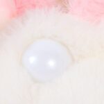 LAEMILIA Baby Girl Faux Fur Coat Cloak Hooded Fluffy Bunny Ears Warm Snowsuit Outerwear with Pompom - Image 4