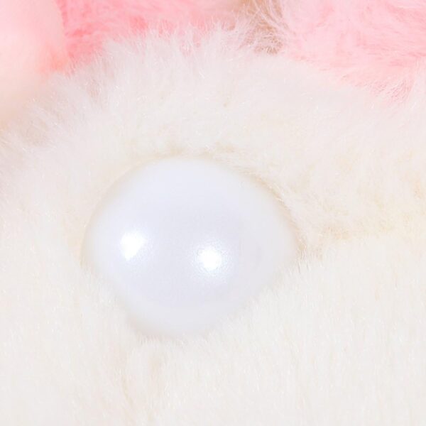 LAEMILIA Baby Girl Faux Fur Coat Cloak Hooded Fluffy Bunny Ears Warm Snowsuit Outerwear with Pompom - Image 4