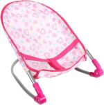 Doll Car Seat Baby Doll Car Seat Foldable Doll Car Seat Strong Plastic ＆ Fabric Doll Stroller Pretend Play Toys Baby Doll Accessories for Girls 4 Years+