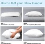 Cushion Inserts 45cm x 45cm (18x18 Inch) - Pack of 8 Hypoallergenic Pillow Inserts, 100% Pure White Hollowfibre Fill, Soft and Supportive Square Throw Pillow Inserts for Sofa, Bed, Couch, Home Décor - Image 3