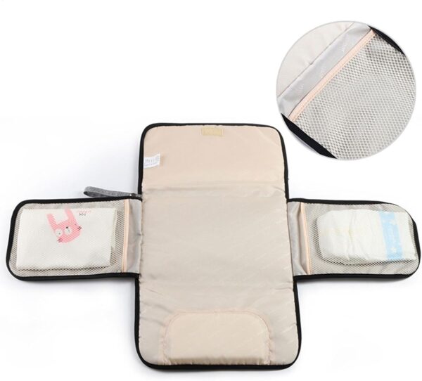 Foldable Diaper Changing Pad - Waterproof Folding Diaper Organizer Bag | Lightweight Changing Mat for Parks, Shopping Malls, Restaurants, Travel, Camping - Image 8