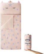 Silentnight Healthy Growth All-In-One Sleepover Bag - Sleep Bag & Built-In Pillow for Comfort and Convenience - Super Soft and Cosy Brushed Microfibre Travel Nursery Sleeping Bag - 160x70cm