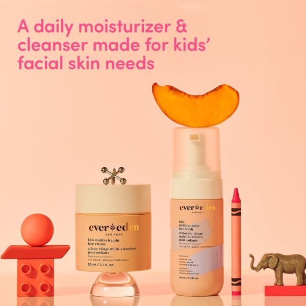 Evereden Kids Face Wash: Cool Peach, 100ml | Gentle Kids Skin Care | Non-toxic and Clean Ingredients | Multi-Vitamin Skin Care for Kids - Image 7