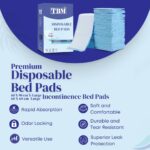 TBM 50 Disposable Incontinence Bed Pads 60 x 90 | Absorbent Underpad, Bed Mats, Incontinence Pads, Incontinence Sheets, Bed Pads, Incontinence Bed Sheets - Image 2