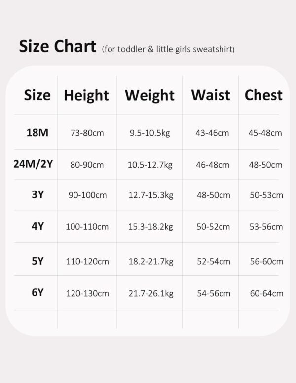 HahaNice Kids Clothes Girls Long Sleeve Tops Rainbow Jumper 18 Months-6 Years - Image 8