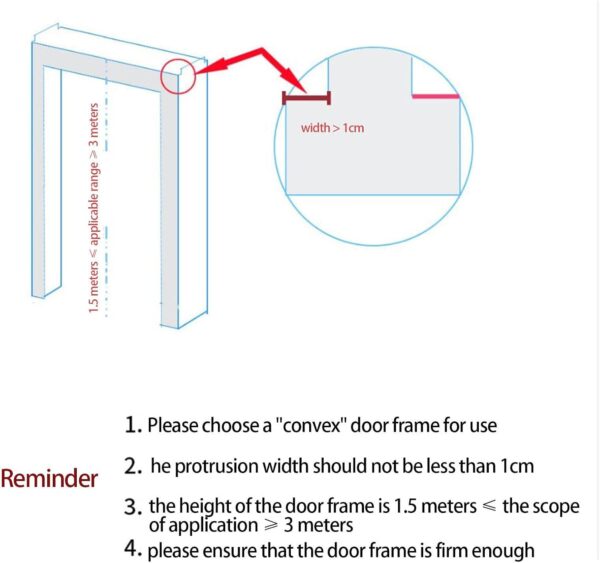 Gusengo Doorway Jumper, Adjustable Newborn Jump Chair Bounce Swing, Door Swing 2 in 1 With Adjustable Strap Early Education Puzzle Learning Walking Fitness Chair - Image 5