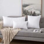 MIULEE Cushion Inserts 30cm x 50cm, Throw Pillow Insert for Sofa/Bed, Decorative Cushion Inner Pads, White Cushion Filler, Rectangle Pillow Stuffer, 12 x 20 Cushion Insert 2 Pack - Image 4