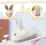 Hitopteu Kids Slippers Boys Girls Cute Bunny Slippers Winter Plush Warm House Shoes Soft Anti-Slip Novelty Rabbit Slippers for Toddler - Image 4