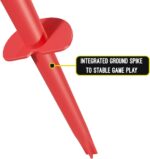 Swingball Classic Original | Red and Yellow | Outdoor Activities | Traditional Pole in the Ground Set | Real Tennis Ball and 2 Championship Bats | Suitable for Everyone 5 years+ - Image 6