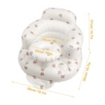 Inflatable Baby Chair with Tray for Babies 3 Months & Up, Blow Up Baby Seat with Built in Air Pump, Sit Me Up Floor Baby Seats for Infants for Sitting Up - Bear Head with Tray - Image 4