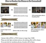 ZQQART Custom Canvas Prints with Your Photos 3 Panels Personalized Family Pictures Wall Art Customized Wedding Baby Pet Gifts Artwork Frame(Black,8"x10"x3Pcs(20x25cmx 3pcs)) - Image 5